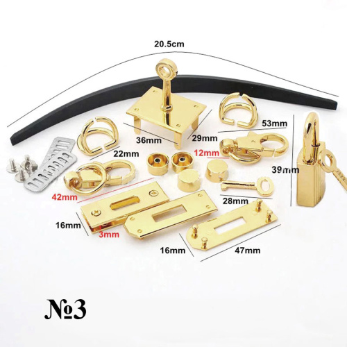 Комплект фурнитуры для сумок KFS-002 фото 3 Комплект фурнитуры для сумок KFS-002 фото 3