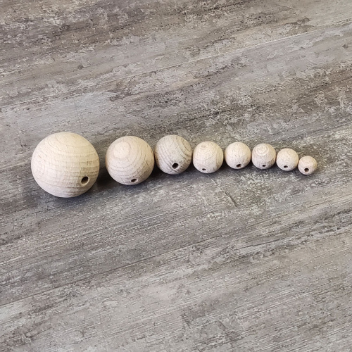 Бусины деревянные Бук 12-40 мм фото 2 Бусины деревянные Бук 12-40 мм фото 2