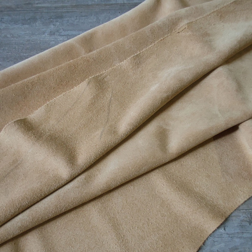 Кожа велюр 1,2 мм Бежевый фото 4