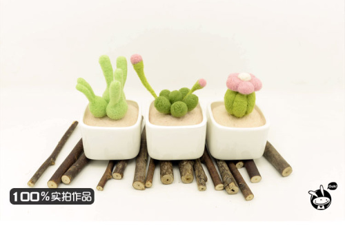 Набор для валяния Кактус в керамическом горшочке  VA FF-5201-3 - фото товара фото 3