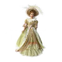 Кукла Дама в бежевом платье Миниатюра 1:12  - купить для кожевенного хобби