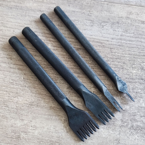 Пробойники строчные ромбовидные 3 мм с круглой ручкой черные фото 3 Пробойники строчные ромбовидные 3 мм с круглой ручкой черные фото 3