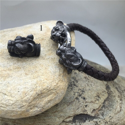 Концевик 6 мм для круглого браслета Зверь Сталь, 2 шт. фото 5