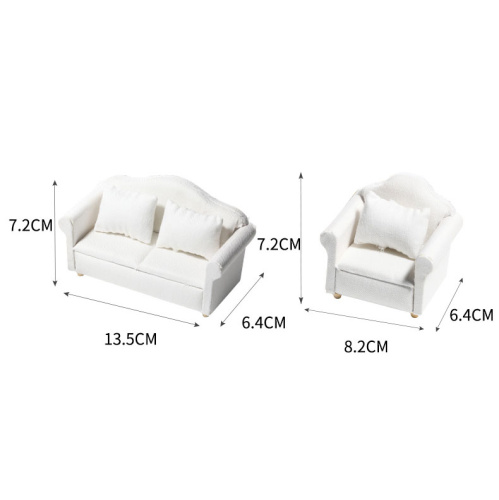 Мягкая мебель для кукол Белая обивка  SH L-D060 - фото товара фото 2