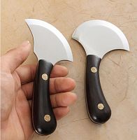 Нож шерфовочный полукруглый с инкрустацией