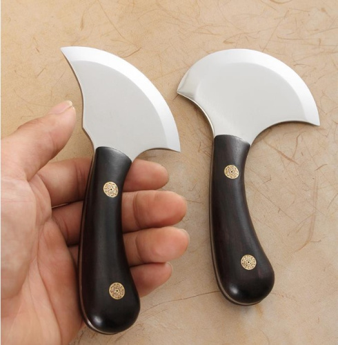 Нож шерфовочный полукруглый с инкрустацией