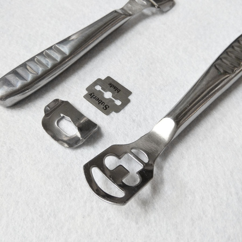 Резак - скайвер малый для истончения кожи  RZM 011 - фото товара фото 4