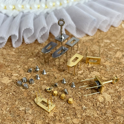 Комплект фурнитуры для мини-сумок Сталь фото 3