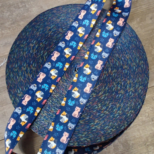 Лента ременная 38 мм Кошечки Собачки пэ фото 3