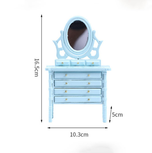 Столик для кукол туалетный зеркалом Разные цвета фото 3
