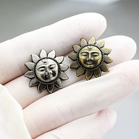 Кончо для кожаных изделий 20 мм Солнечное лицо