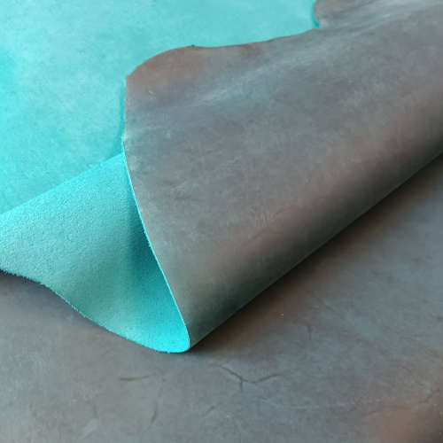 Кожа Крейзи Хорс Dark 1,4-1,6 мм Бирюзовый фото 7