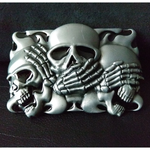 Пряжка для ремня декоративная Черепа CS041BK фото 2