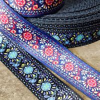 Лента ременная стропа 38 мм орнамент №3 п/э