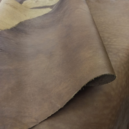 Кожа Вороток краст 1,1-1,3 мм Оливковый фото 2