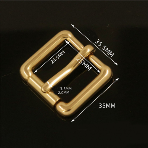 Пряжка 13-38 мм латунная с роликом L12 фото 5