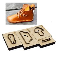 Штанцформы (вырубные штампы) для брелка Башмачок  - купить для кожевенного хобби