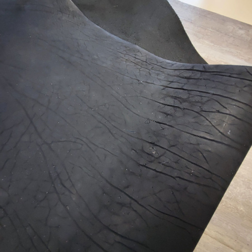 Кожа Вороток краст 2,1-2,5 мм Черный фото 3