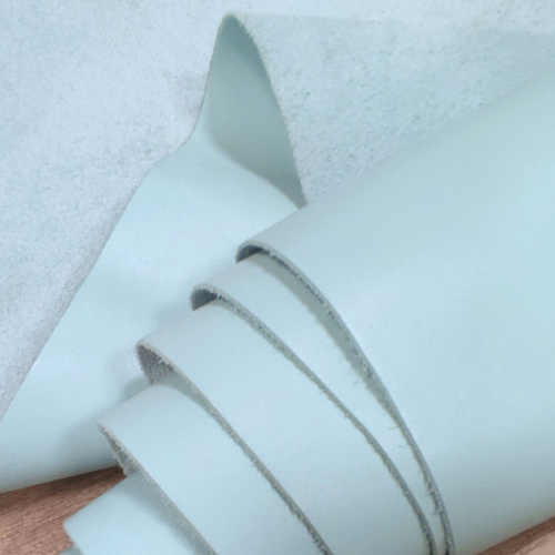 Кожа КРС 1,4 мм с покр. Голубой пастельный MASTROTTO Италия фото 2