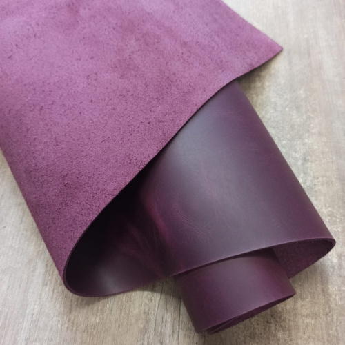 Кожа Крейзи Хорс 1,4-1,6 мм Фуксия Италия фото 7