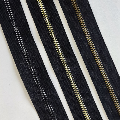 Молния металлическая №5 рулонная двухстороняя Цена за 10 см