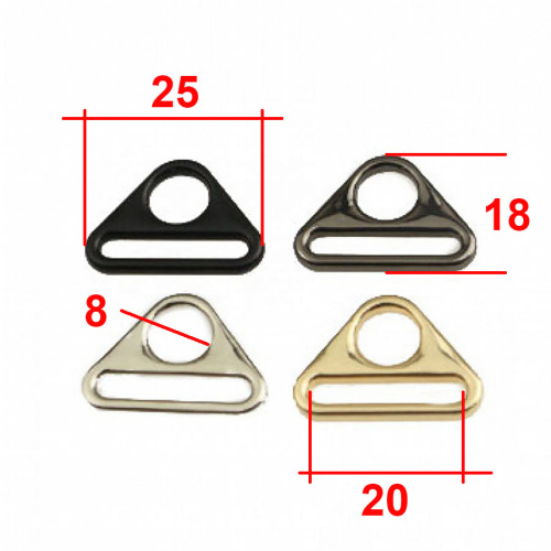 Рамка 20 мм треугольник с кольцом, металл фото 4