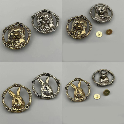 Кончо для кожаных изделий 30 мм Зодиак Животные Латунь фото 2