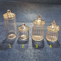 Баночки для кукол из стекла ручной работы