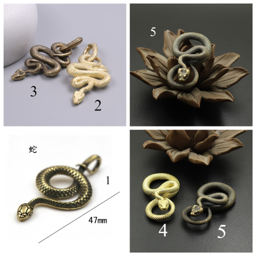 Подвеска латунная Змея Подвеска латунная Змея