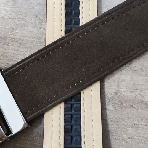 Ремень замшевый 34 мм толщ. 4 мм с автоматической пряжкой   R-34ZA - фото товара фото 2