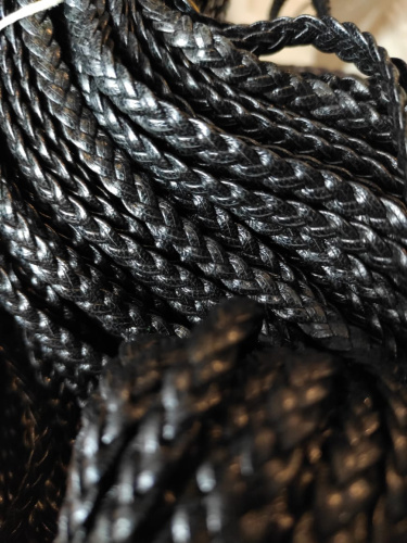 Шнур плетеный 7х2 мм Косичка Италия фото 6
