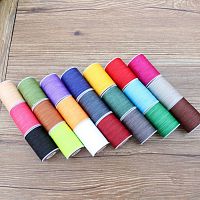 Нить для кожи вощеная 0,7 мм круглая Galaces 65 м особопрочная