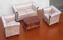 Мягкая мебель для кукол Обивка в пастельной гамме Орех  - купить для кожевенного хобби