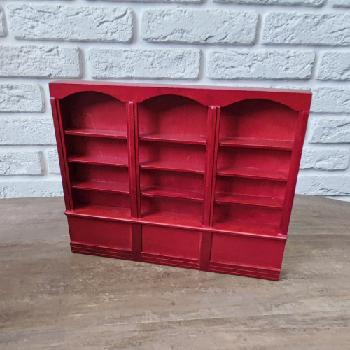 Полка большая для кукол Белый / Махагон фото 4 Полка большая для кукол Белый / Махагон фото 4