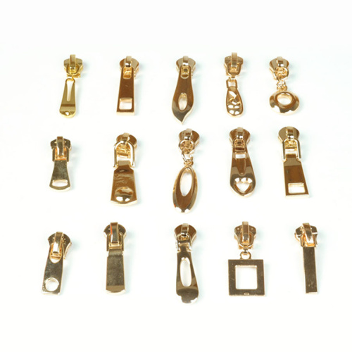 Бегунок с пуллером для молнии №5 золото