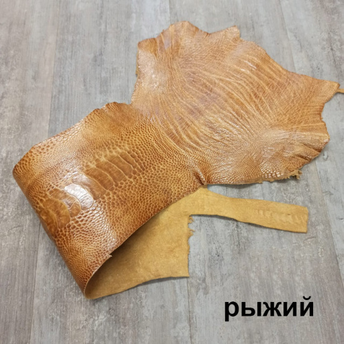 Кожа лапы страуса 1,0 мм 60х12 фото 4