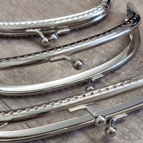 Фермуар пришивной серебро 10-15 см фото 5