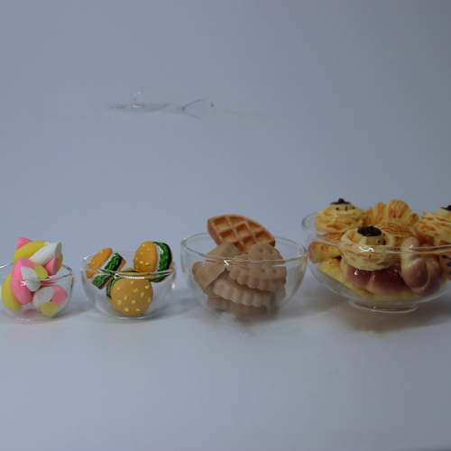 Миска для кукол стекло Масштаб 1:12 и 1:6 Миска для кукол стекло Масштаб 1:12 и 1:6