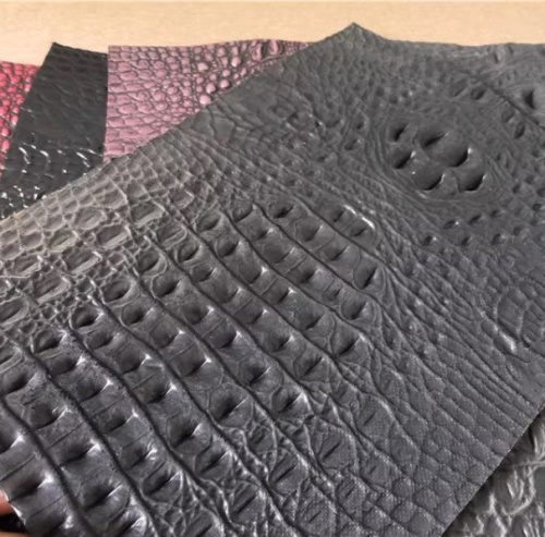 Кожа Крс в формате 35,5*25,5 см с тиснением под крокодила фото 6