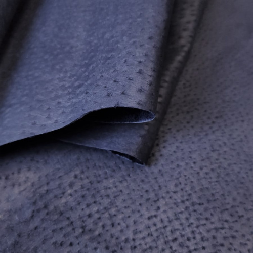 Кожа подкладочная (спилок свиной) Темно-Синий фото 4
