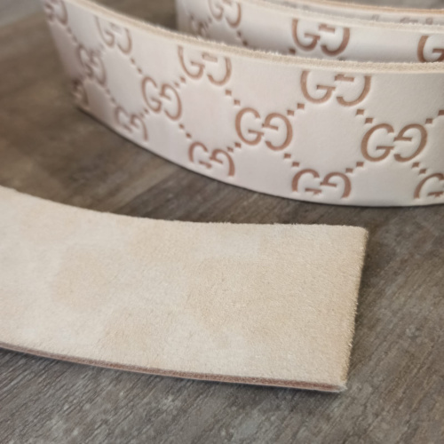 Заготовка для ремня раст. дубл. 42 мм толщ. 4,0 мм с тиснением Италия  фото 7