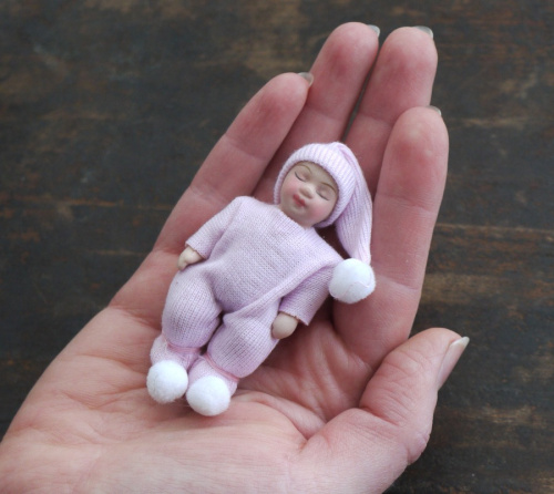Кукла младенец Миниатюра 1:12  DH DK-10 - фото товара фото 3