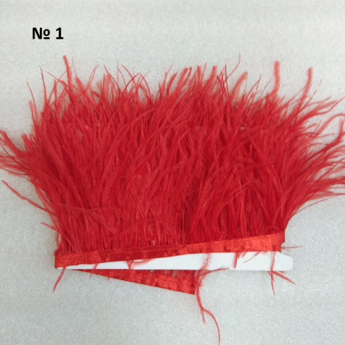 Перья страуса на ленте фото 12