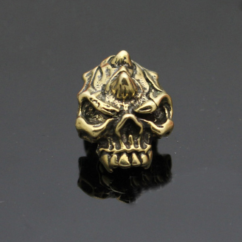 Кончо для кожаных изделий Череп малый латунь  KM GL2 - фото товара