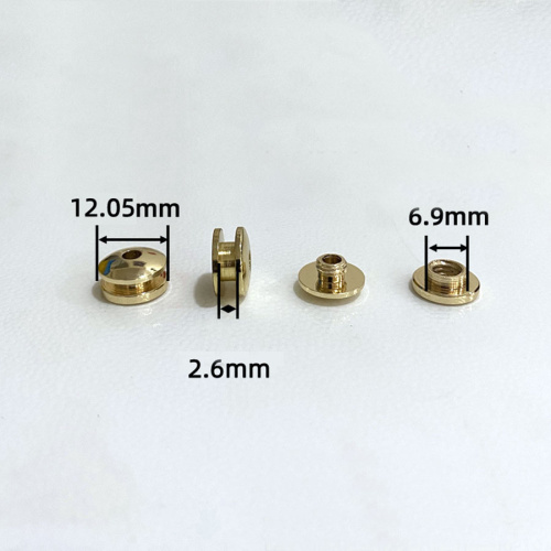 Застежка магнитная зажимная 12 мм Латунь SKM10  SKM10 - фото товара фото 2