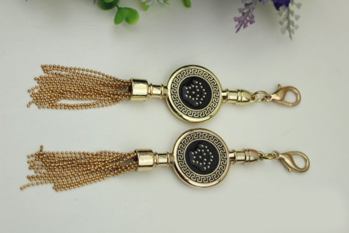 Брелок (подвеска) металлический с карабином Кулон с кисточкой  BMK-002 - фото товара фото 4