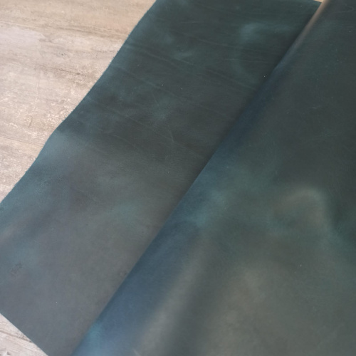 Кожа Крейзи Хорс 1,4-1,6 мм Изумруд Италия фото 5