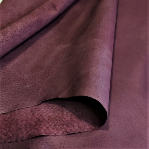 Кожа подкладочная (спилок свиной) Бордовый фото 2