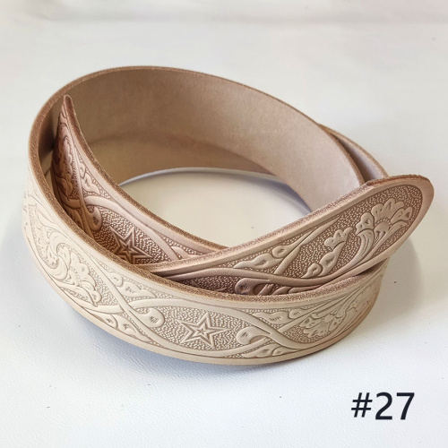 Заготовка для ремня раст. дубл. 38 мм толщ. 3,7 мм с тиснением Италия 11-55 фото 3