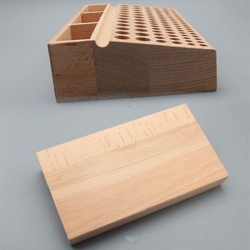 Органайзер для кожевенных инструментов 46, 98 мест деревянный фото 3